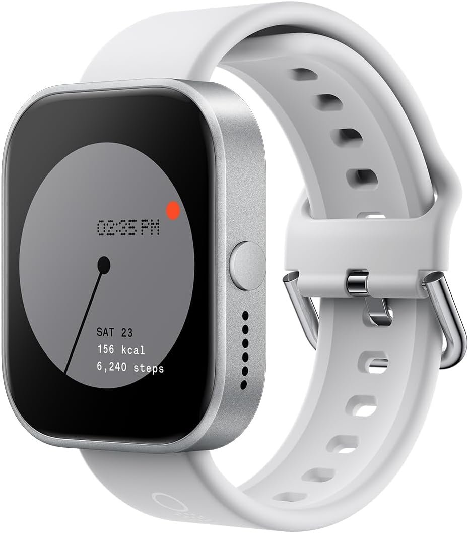 CMF 1.96’’ Watch Pro Smartwatch for Men Women Answer Calls IP68 Waterproof GPS Fitness Sports Tracker Watch with Heart Rate Monitor,Healthy Sleep Monitor for iOS/Android(Silver) - Image 2