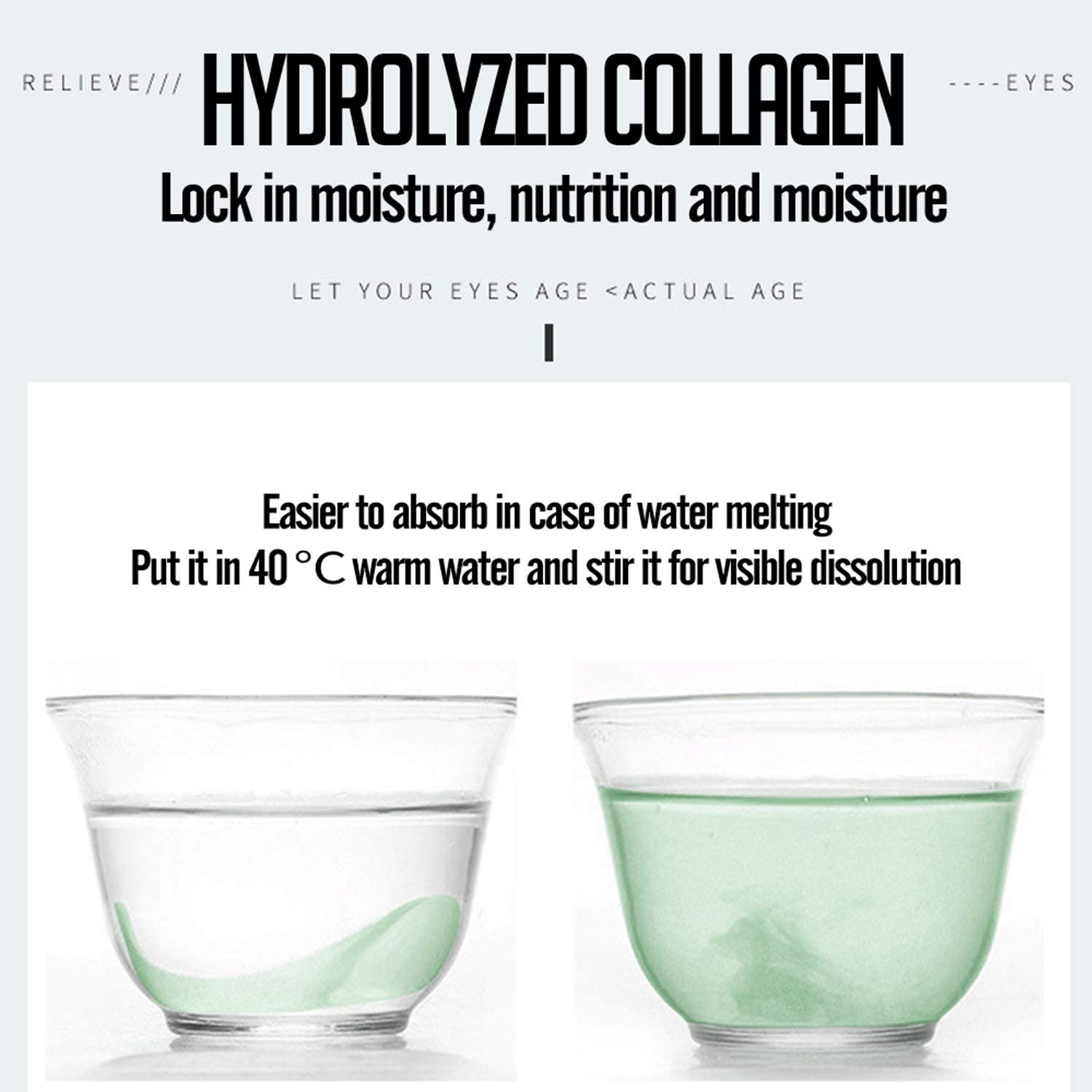 Under Eye Mask, Collagen Eye Mask 60 pcs, Green Tea Extract Under Eye Patches, Eye Mask for Puffy Eyes, Undereye Dark Circles Treatments, Under Eye Pads, Anti-Wrinkle Gel Pads - Image 6