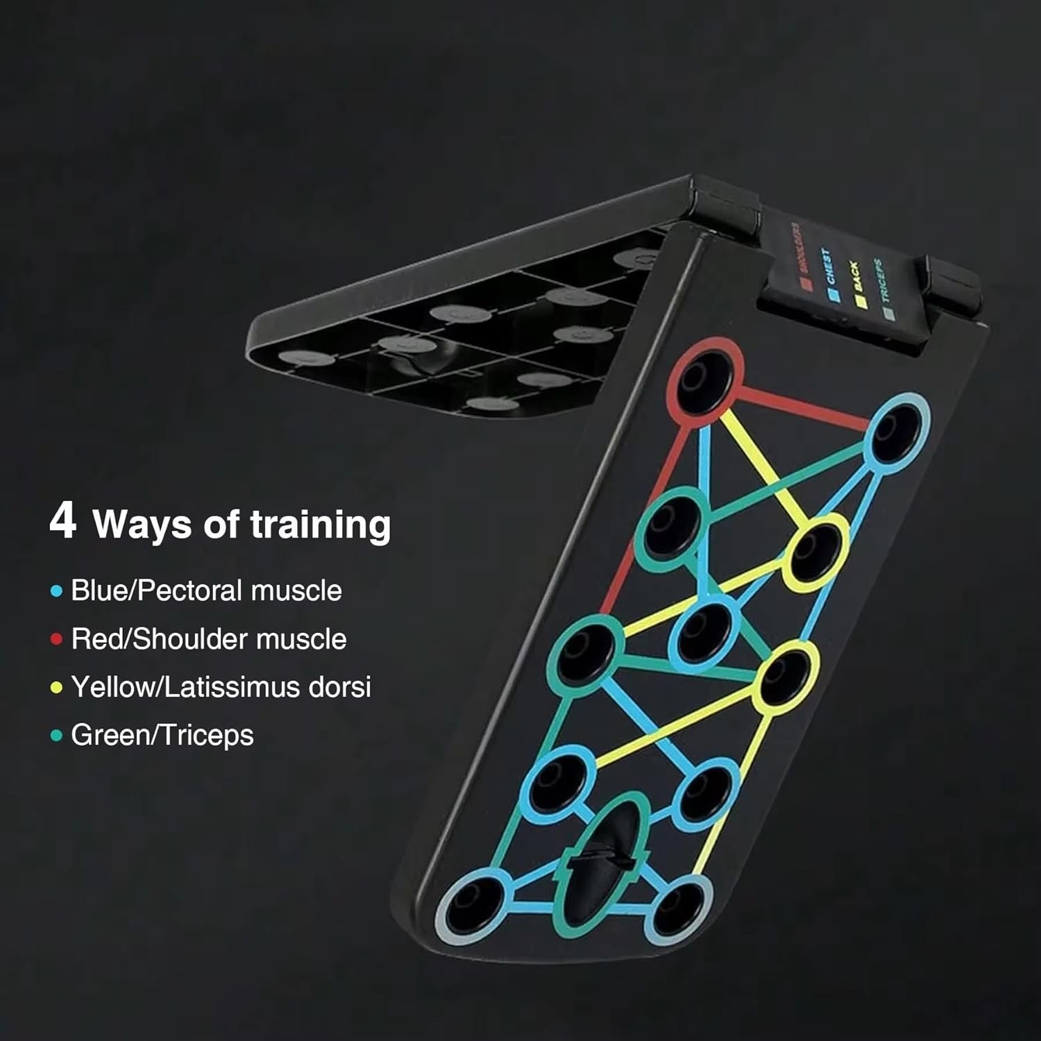 Portable Push Up Board - Pushup Handles for Home Gym, Professional Push Up Strength Training Equipment for Men & Women, Pushup for Chest Muscle Exercise - Image 4