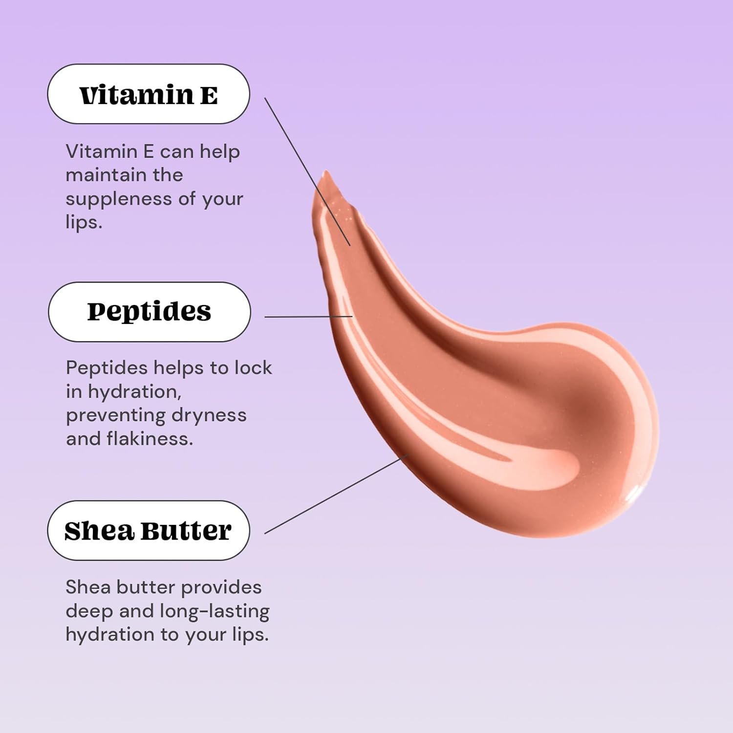 Glossmetics Vanilla Latte Lip Glaze - Overnight Lip Mask for Dry Lips. Fruit Butter Lip Mask, Hydrating and Moisturizing Lip Balm for Soft, Smooth Lips. Vanilla Latte, 10ml - Image 4