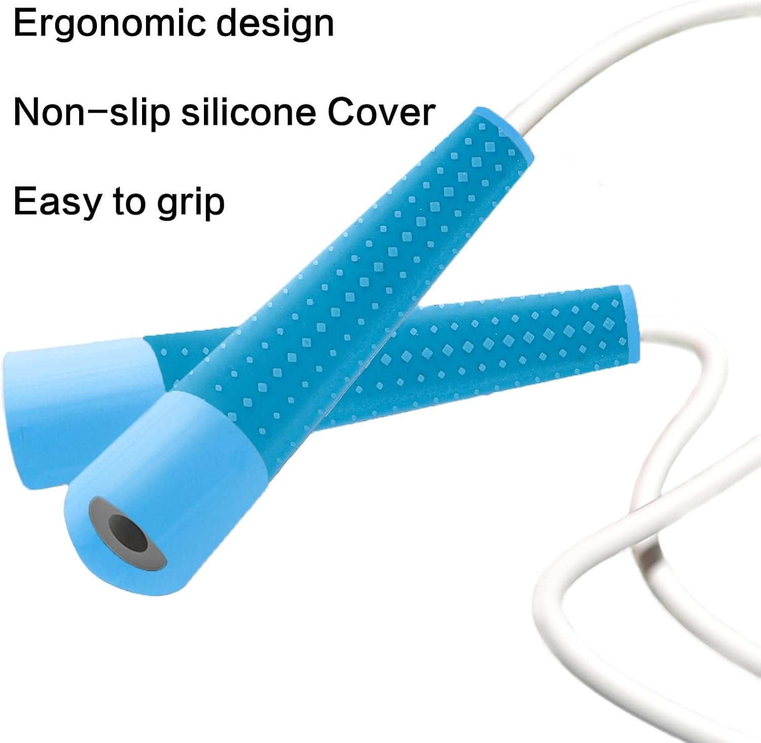 Kids Jump Rope with Silicone Comfortable Grips, Adjustable Tangle-Free Fitness Skipping Rope for kids girls boys women and men,Training, Workout and Weight Loss - Image 3