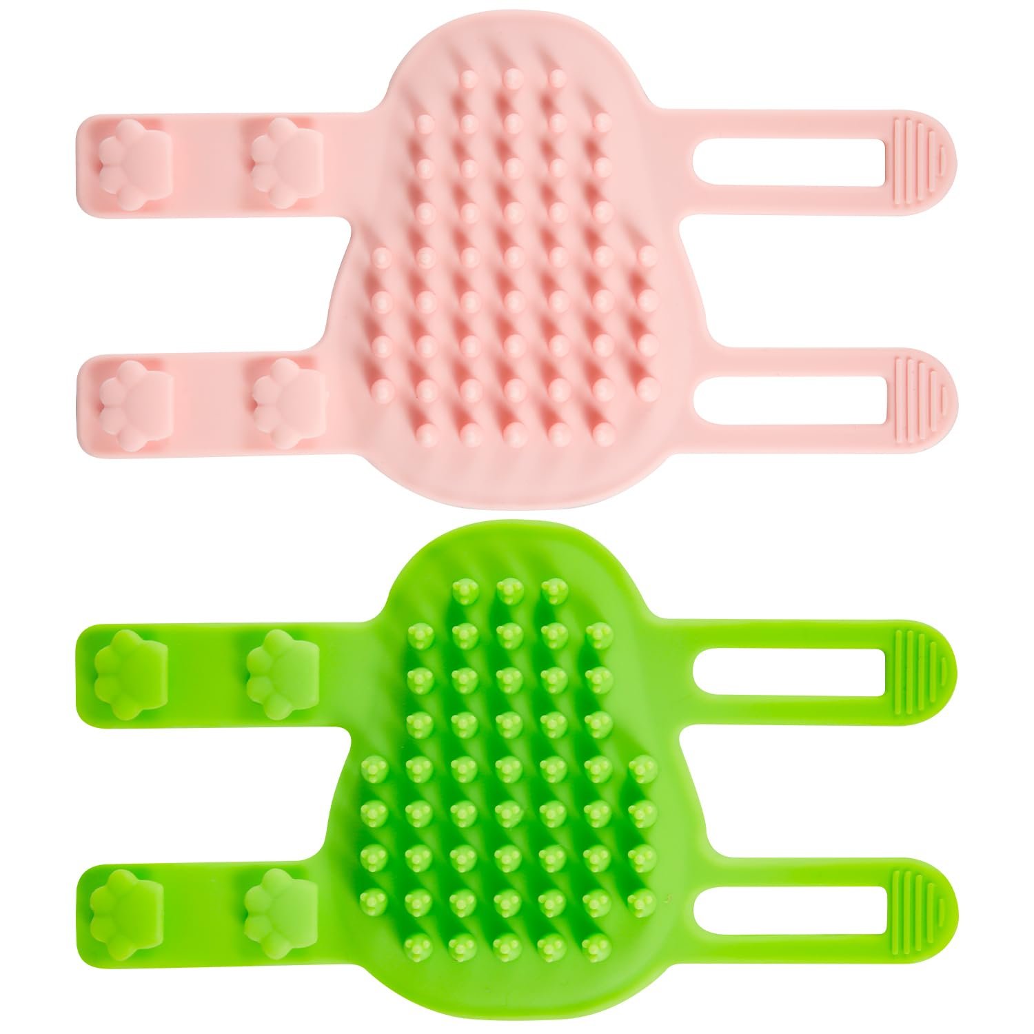 2pcs 2 in 1 Cat Self Groomer Brush, 2 Styles Cat Face Scratcher Corner Adjustable Silicone Cat Grooming Massage Shedding Brush Tickling Comb Pet Brush for Table Legs Climbing Frame - Image 2