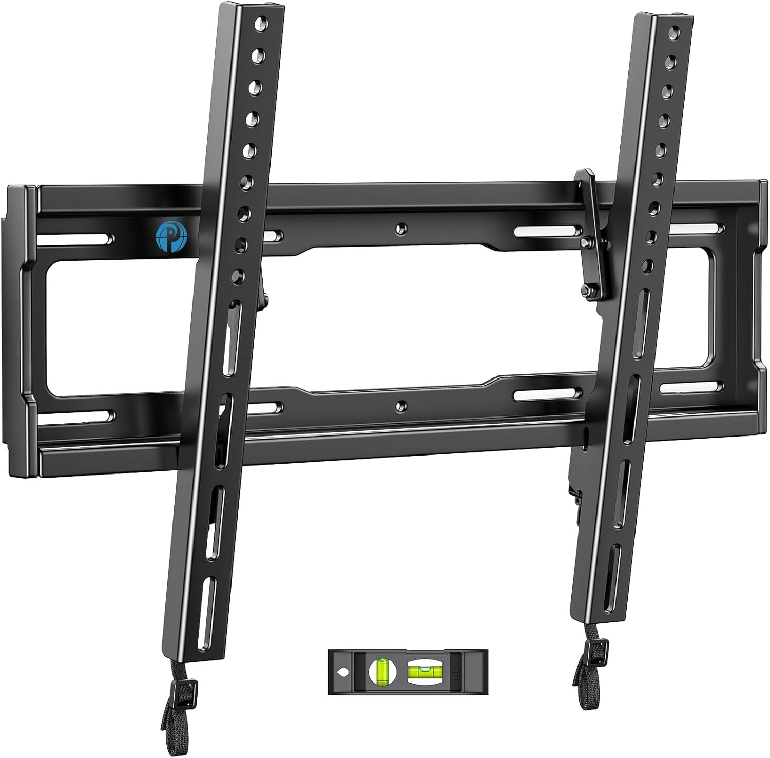 Pipishell UL Listed Tilt TV Wall Mount Bracket Low Profile for Most 23-55 Inch LED LCD OLED 4K Flat Curved TVs up to 99lbs Max VESA 400x400mm, 8° Tilting for Anti-Glaring, Fits 8-16 inch Wood Stud - Image 2