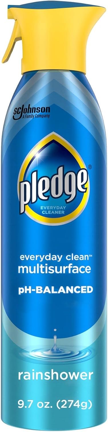 Pledge Everyday Clean Multi Surface Cleaner Spray, pH Balanced to Clean 101 Surfaces, Rainshower Scent, 9.7 oz (Pack of 1) - Image 2