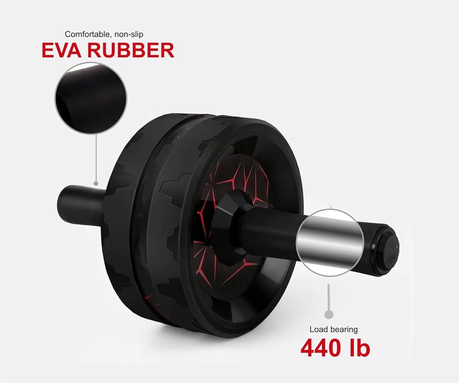 Ab Roller Wheel with Jump Rope - Abs Workout Set for Men & Women | Core Fitness Equipment - Ideal for Core & Abdominal Workouts | Exercise Wheel for Abs | Home Gym Workout Tool. - Image 7