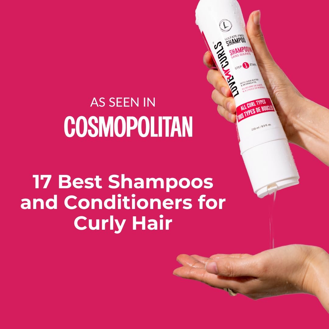 Love Ur Curls LUS Brands Shampoo for Curly, Wavy, Kinky-Coily Hair, 8.5 oz - Sulfate-Free Gentle, Moisturizing Shampoo - Hair Care Products for Soft, Smooth Curl Definition - Image 3