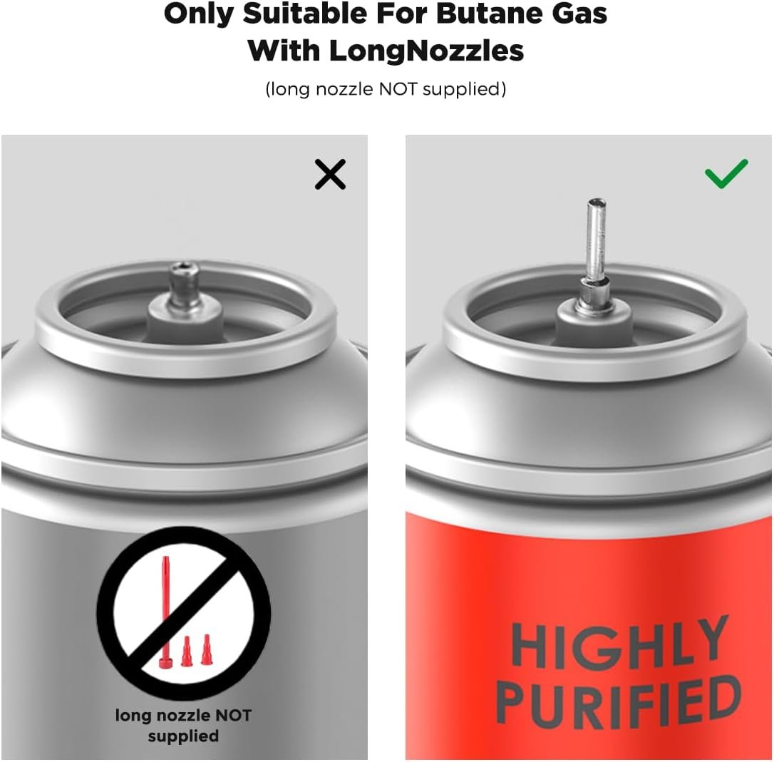 Butane Torch, Butane Refillable Kitchen Cooking Torch, Torch Lighter with Safety Lock And Adjustable Flame For BBQ, Baking, Brulee Creme, Crafts and Soldering(Butane Gas Not Included)… - Image 10