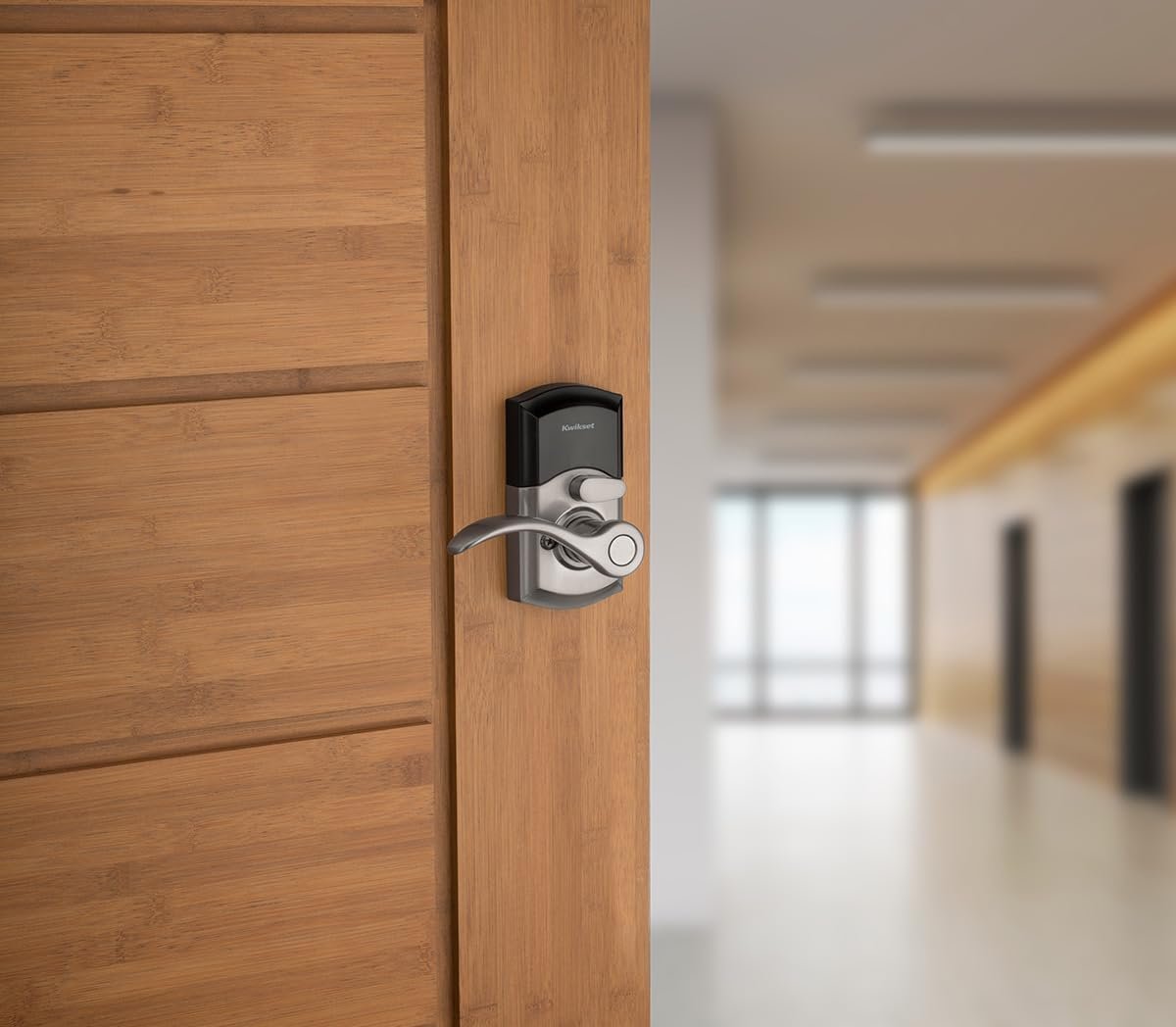 Kwikset SmartCode 955 Keyless Keypad Door Auto Lock with Handle, Electronic Lever Deadbolt Alternative, Three Entry Mode, Disabled Passage, SmartKey Re-Key Security, Satin Nickel - Image 7