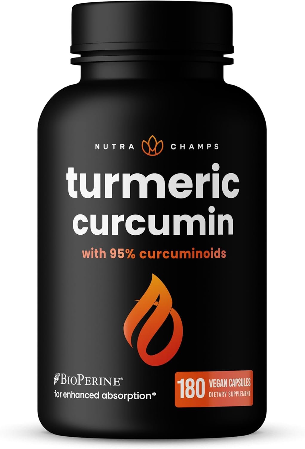 Turmeric Curcumin with Black Pepper Extract 1500mg | 95% Curcuminoids Extra Strength Turmeric Supplement for Joint Health, Brain, Heart & Immune Support | Vegan & Non-GMO | 180 Turmeric Capsules - Image 2