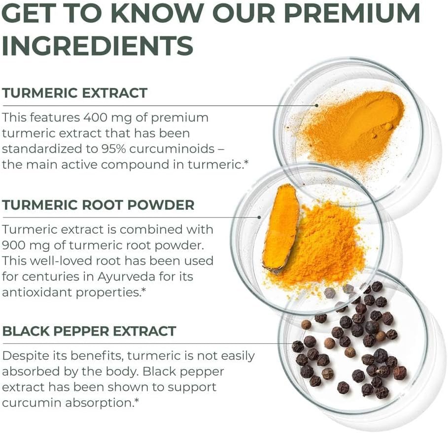 Primal Harvest 1 Pack, Primal Turmeric Complex w/Black Pepper Extract, Joint and Mobility Support Supplement for Women & Men, 60 Capsules - Image 7