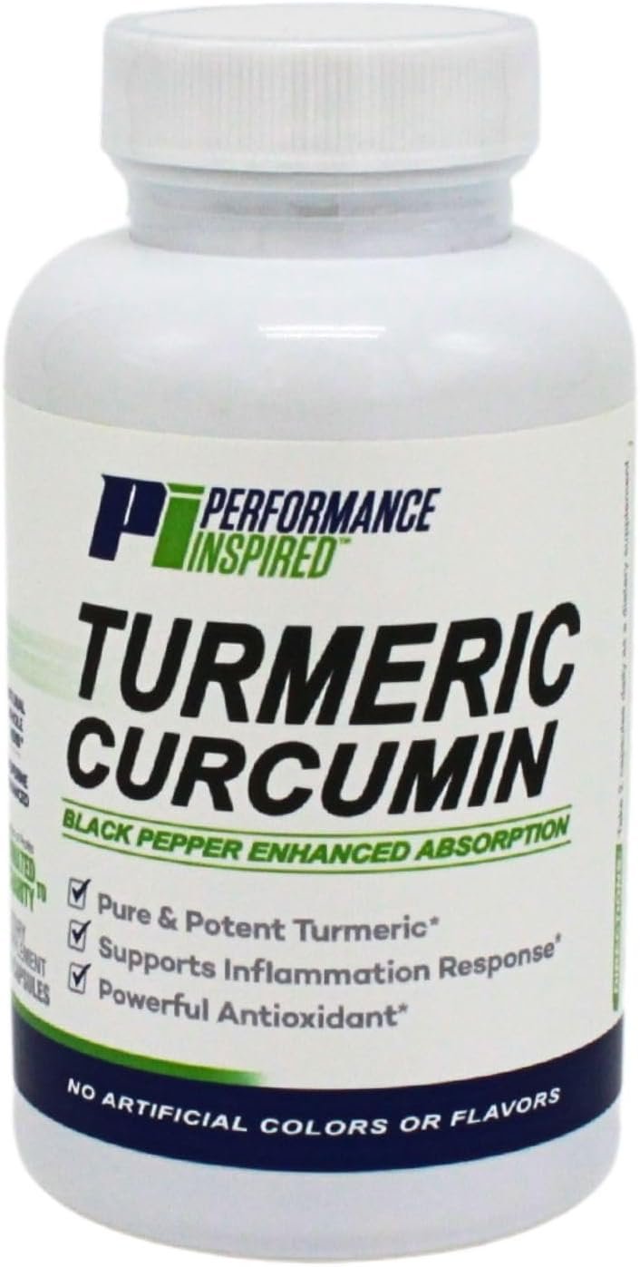 Performance Inspired Nutrition - Turmeric Curcumin All-Natural Capsules – Joint Support - 60 Count - Image 2