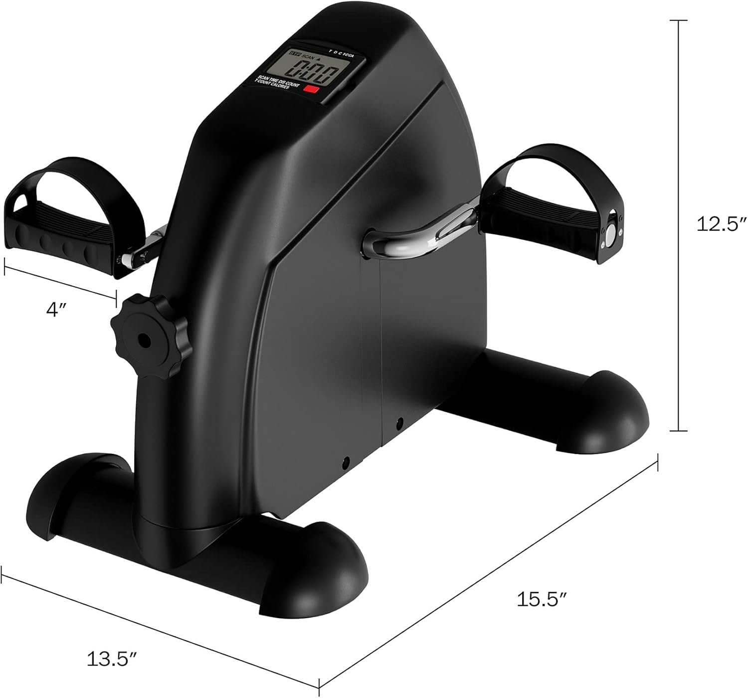 Under Desk Bike and Pedal Exerciser - At-Home Physical Therapy Equipment and Exercise Machine for Arms and Legs with LCD Screen by Wakeman Fitness - Image 3