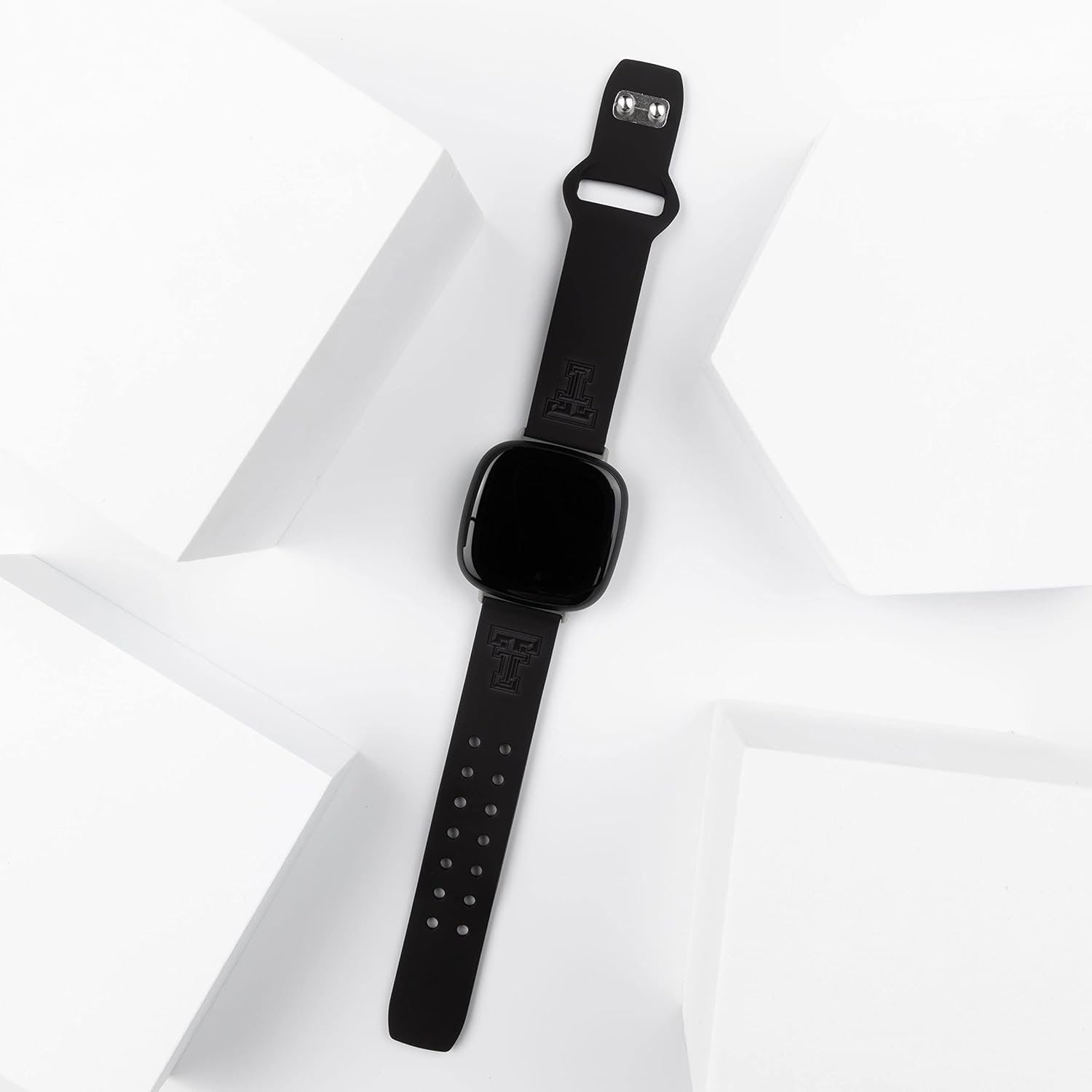 Affinity Bands Texas Tech Red Raiders Engraved Silicone Sport Band Compatible with Fitbit Versa 3 and Sense - Image 4