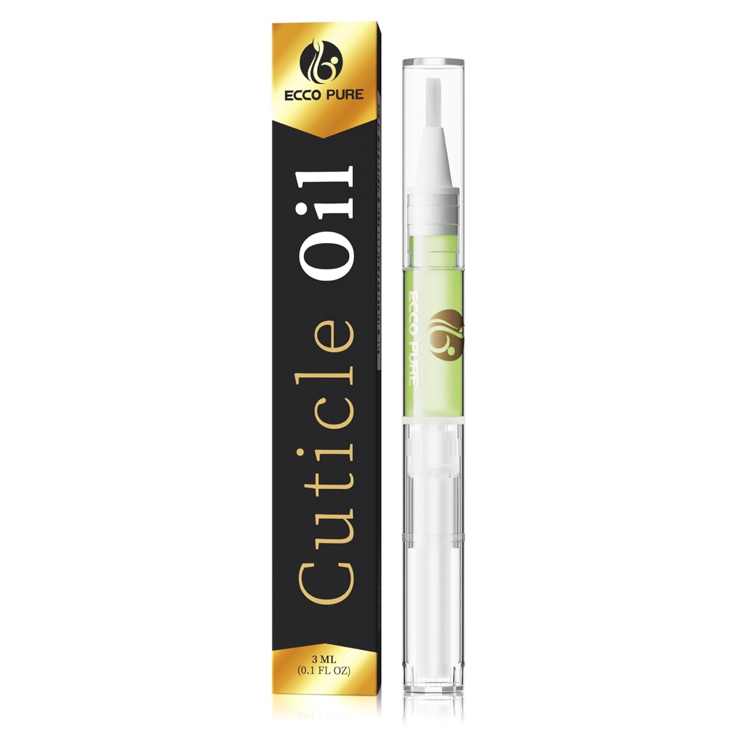 Nail Art Cuticle Protector Pen - Nail Tool for Nail Art and Nail Growth - Manicure & Pedicure Treatment for Brittle, Breaking Nails (Green Pear & Citrus - 1 Pack) - Image 2