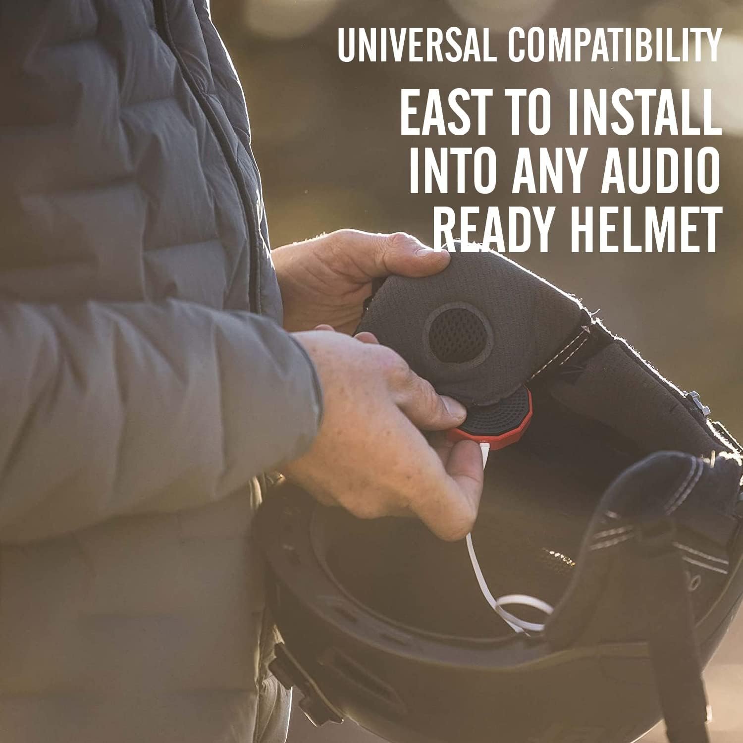 Outdoor Tech - Chips 3.0 Bluetooth Helmet Speakers - True Wireless Helmet Bluetooth Headphones for Skiing, Snowboarding, Mountain Biking, and Climbing, Red - Image 6