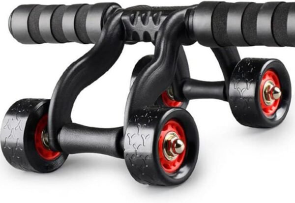 2 Pack 4-Wheel Ab Roller Abdominal Exercise Roller for Six Pack Abs, Core Workout Trainer, Stomach Exercises with Knee Mat, Sport Fitness for Men and Women - Image 5