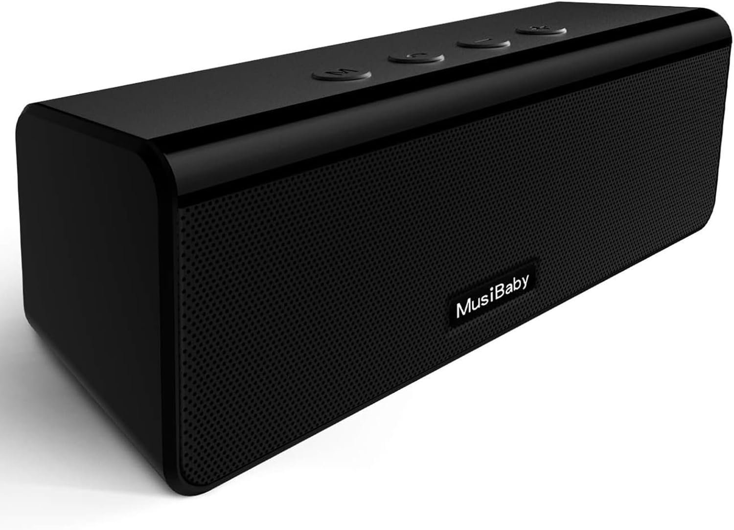 Bluetooth Speaker,MusiBaby Speaker,Speakers Bluetooth Wireless,Outdoor,Waterproof,Portable Speaker,Booming Bass,Stereo,Dual Pairing,24H Play,Bluetooth Speakers Wireless for Home,Hiking,Travel-Black - Image 2