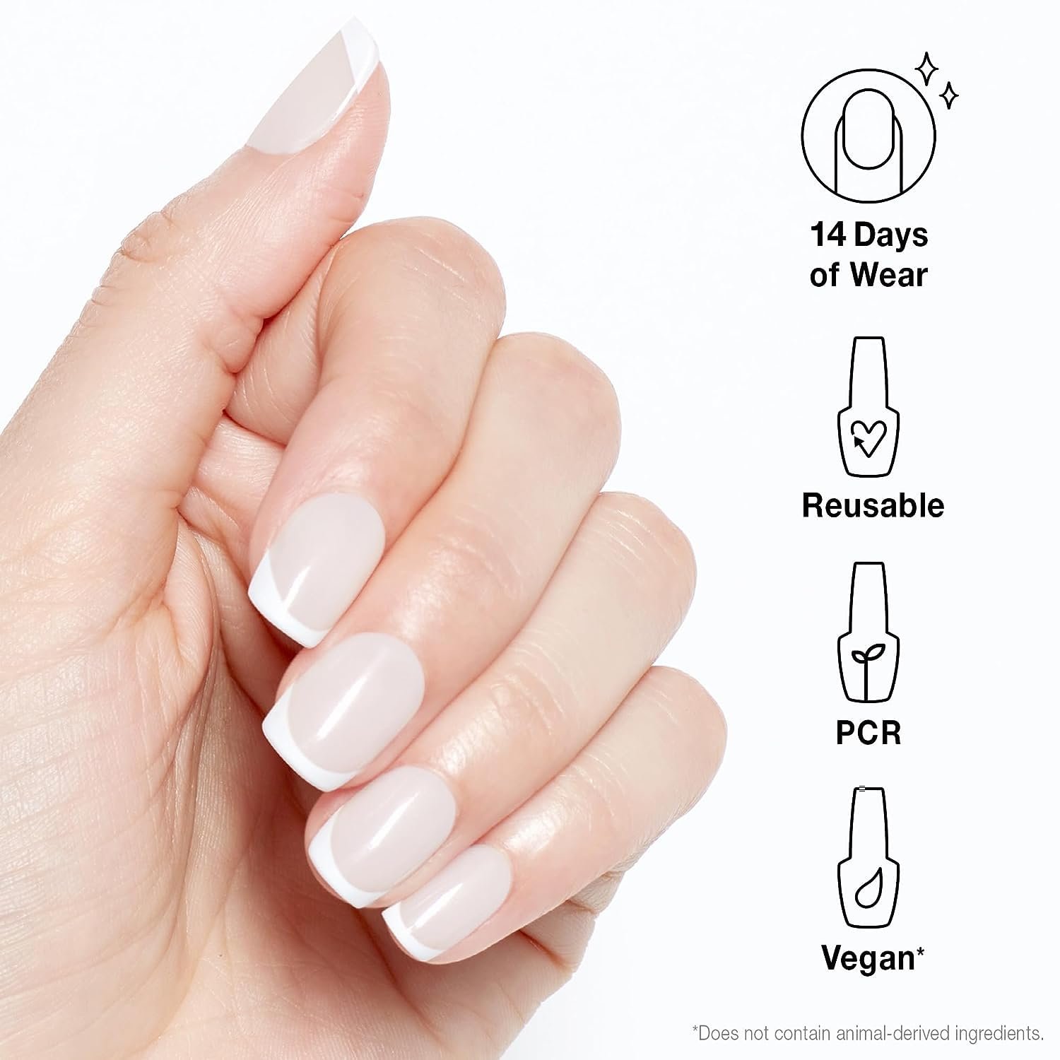 Bundle of OPI xPress/ON Press On Nails, With Nail Glue, French Tip Nail Art, Short, French Press + OPI Nail Envy, Nail Strengthening Treatment, Stronger Nails in 1 Week, Vegan Formula, 0.5 fl oz - Image 4