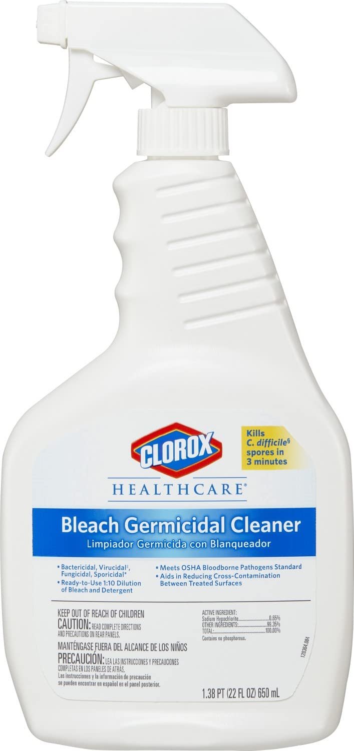 Clorox Healthcare Bleach Germicidal Cleaner Spray, 22 Ounces (68967) - Image 2