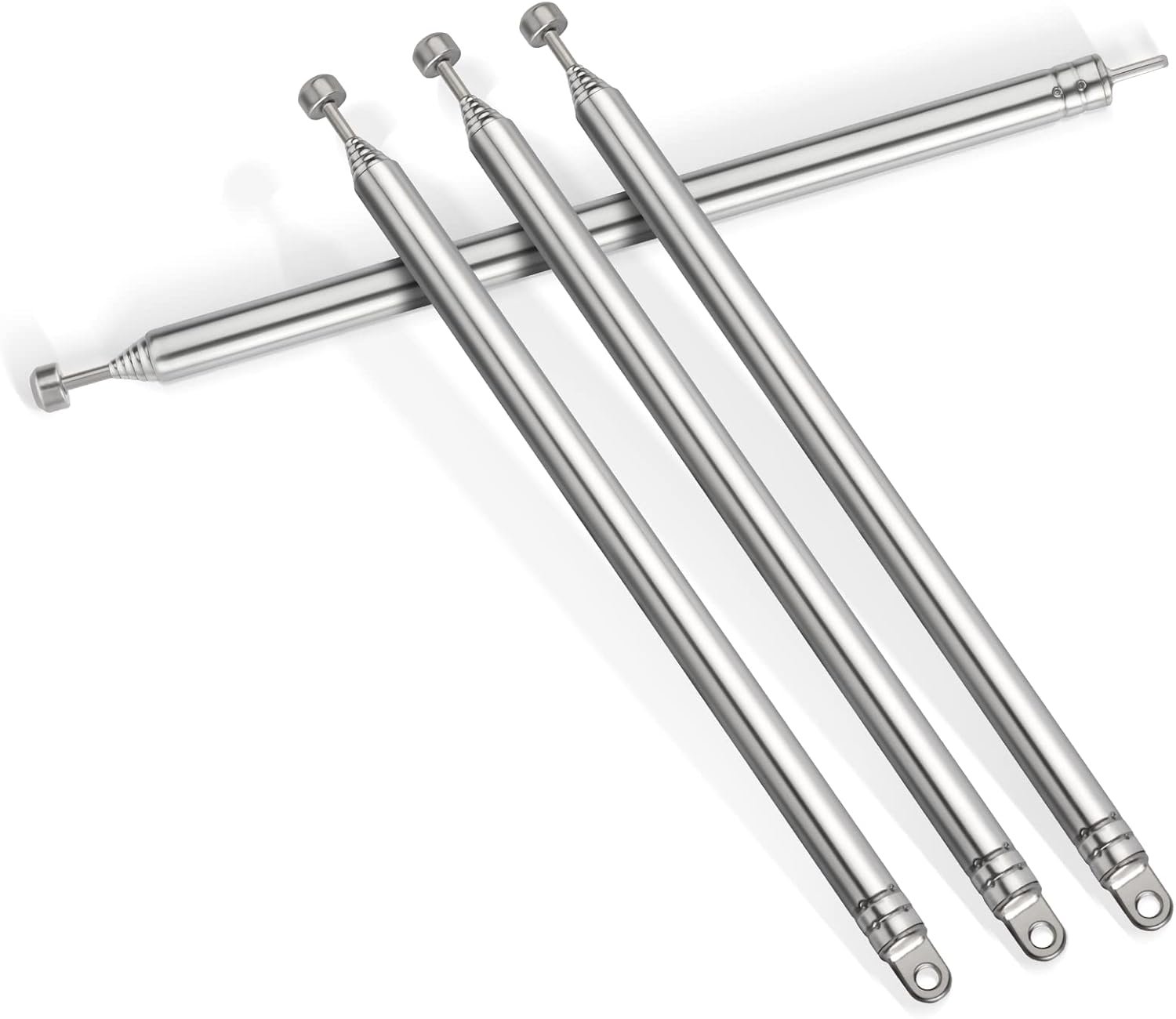 Bingfu 7 Sections Telescopic 74cm AM FM Antenna Portable Radio Antenna Replacement (4-Pack) Compatible with Indoor Portable Radio Home Stereo Receiver AV Audio Video Home Theater Receiver TV Tuner - Image 4