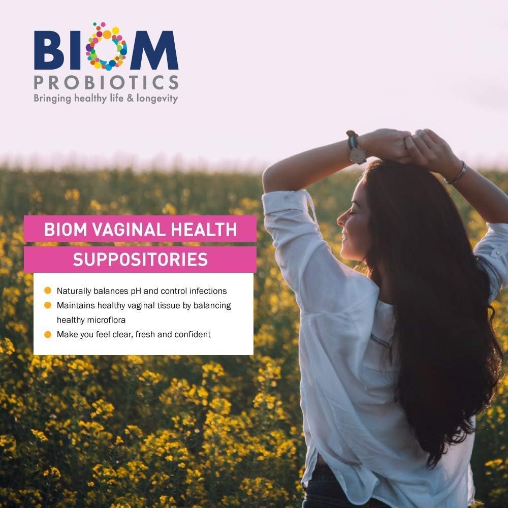Biom Vaginal Probiotic Suppository: Natural Vaginal pH and Odor Control Regimen; Balance and Nourishes Vaginal Lactobacillus Flora ; No Parabens, Fragrance-Free (15) - Image 8