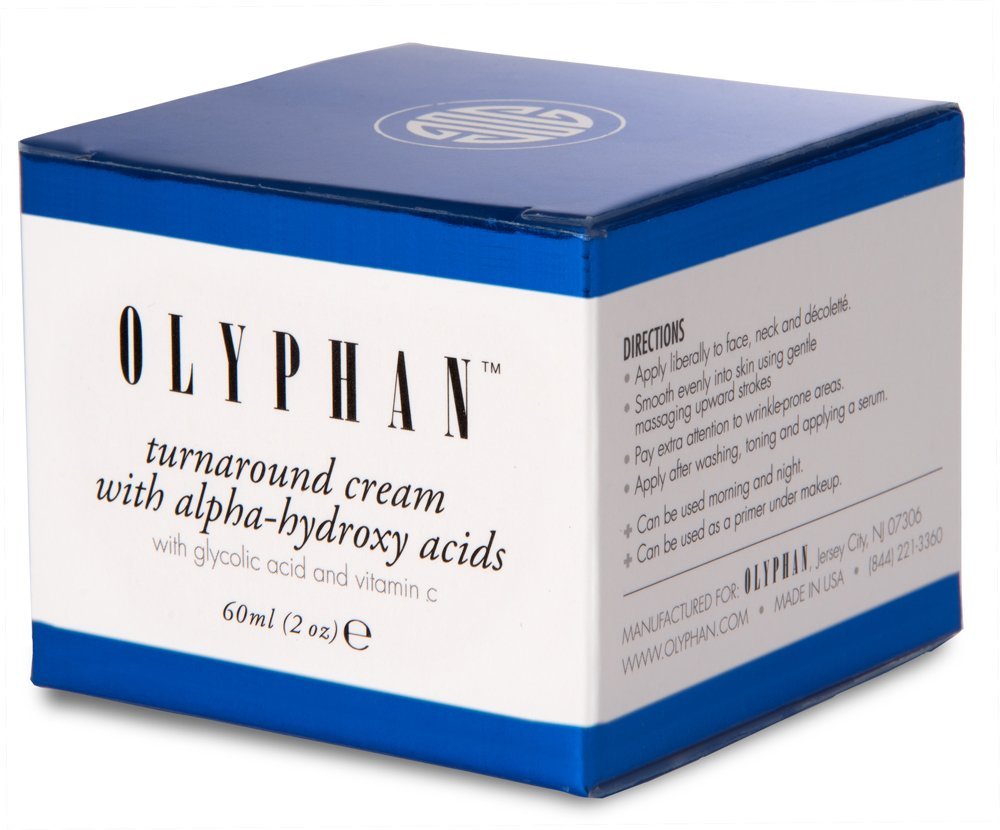 OLYPHAN Alpha Hydroxy Acid Cream for Face Best Glycolic Acid Exfoliating Face Moisturizer Anti-Aging Cream with AHA for Acne Prone Skin; Day - Night Natural Exfoliator for Women or Men - Image 5