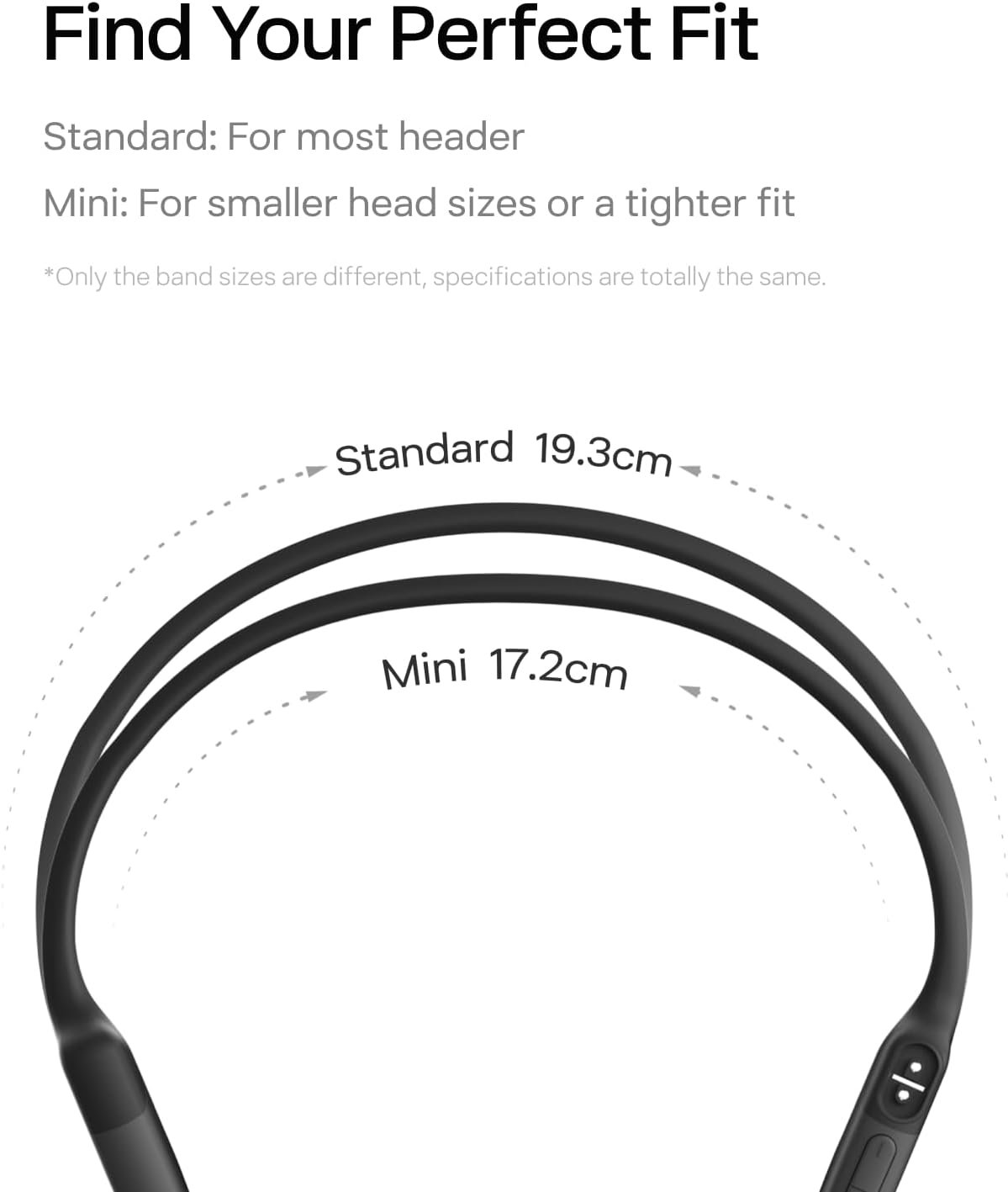 SHOKZ OpenRun Mini (AfterShokz Aeropex Mini) -Bone Conduction Open-Ear Bluetooth Sport Headphones - Waterproof Wireless Earphones for Workouts and Running - Built-in Mic, with Headband - Image 8