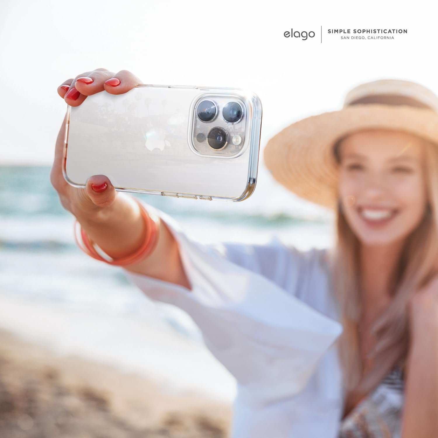 elago Hybrid Clear Case Compatible with iPhone 15 Pro Max Case, Crystal Clear, PC + TPU Hybrid Technology, US Military Grade Drop Protection, Reduced Yellowing (Transparent) - Image 8