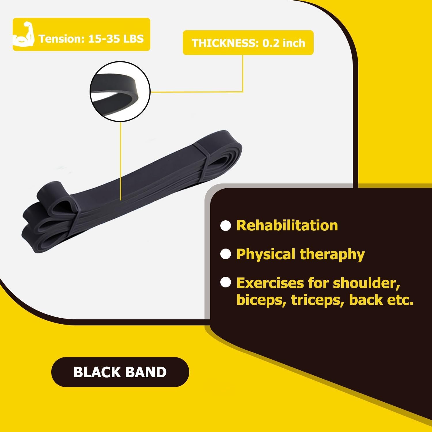 Pull Up Bands, Resistance Bands, Pull Up Assistance Band Resistance Exercise Bands for Men & Women Working Out, Body Stretching, Physical Therapy, Muscle Training - Image 4