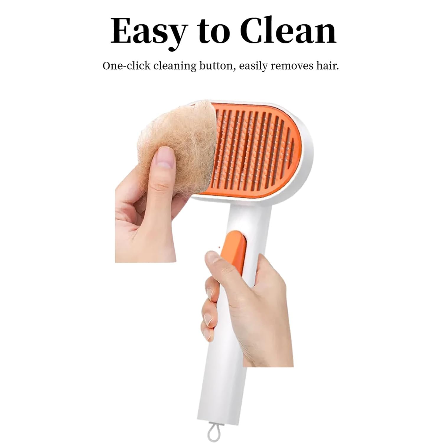 Cat Hair Brush with Released Button for Indoor Cats Shedding, Cat Brush for Long Haired Cats and Short Haired Cats,Gentle Deshedding and Self-Cleaning Massage Tool for Cat and Dog - Image 4