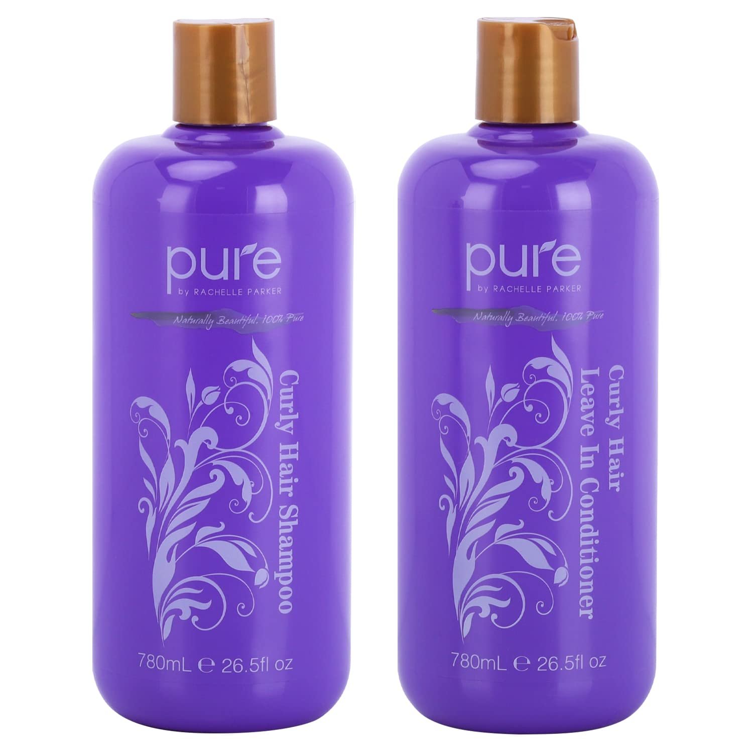 Curly Hair Shampoo and Conditioner Set - Increase Hydration & Gloss, Repair & Strengthen for Smooth, Bouncy Curls. Sulfate & Paraben Free with Leave-in Conditioner - Image 2