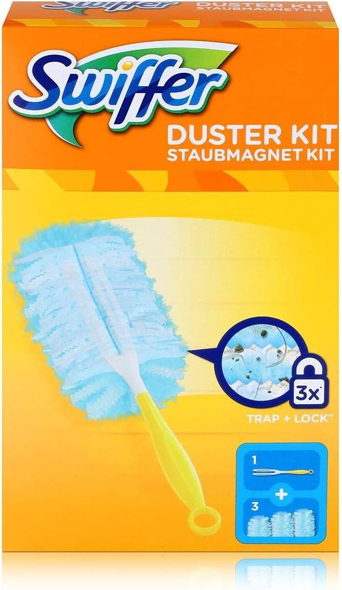 Swiffer Microfibre dust Cleaner Set, 1 Handle and 3 Replacement Pads (Pack of 1x1 Piece) - Image 2
