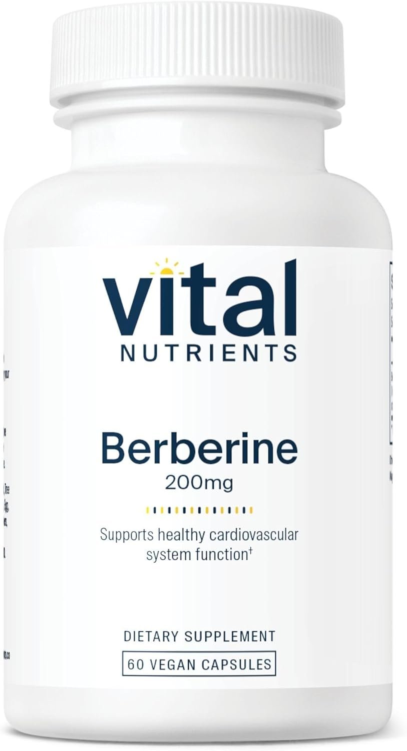 Vital Nutrients Berberine | Supports Healthy Bowel Function and Normal Triglyceride Levels | Vegan Supplement | Gluten, Dairy and Soy Free | 200 mg | 60 Capsules - Image 2