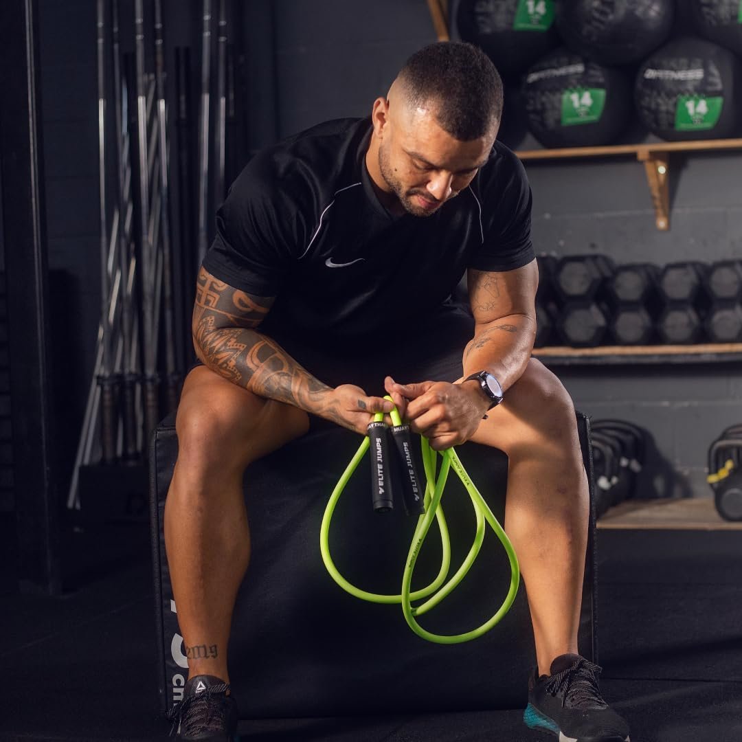 Muay Thai 3.0 Weighted Jump Rope for Men & Women - Professionally Designed for High-Intensity Training | Muay Thai Jump Rope, MMA & Fitness Jump Rope - Full Body Workout Weighted Rope - Image 6