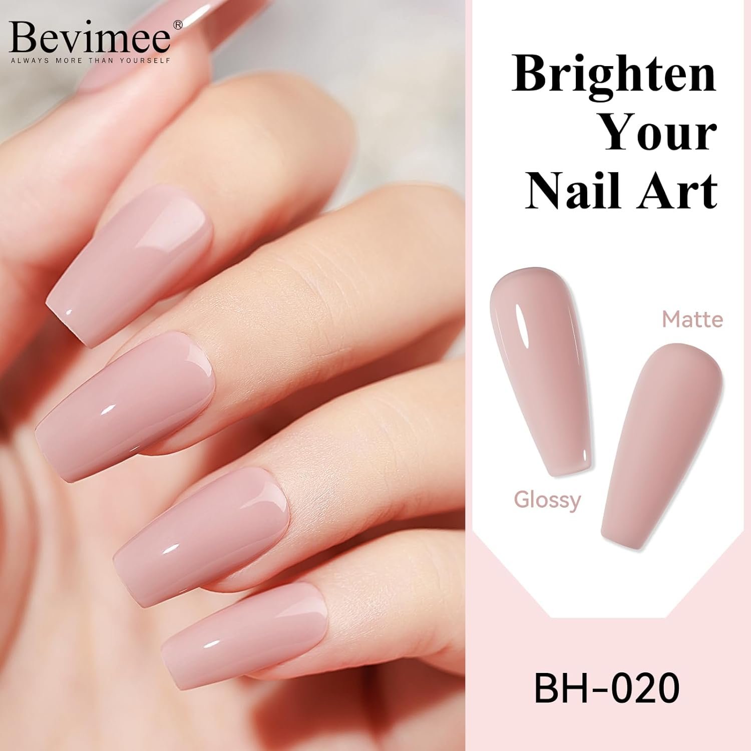 Quick Dry Nail Polish Air Fast Drying, Sheer Nude Regular Color Nail Polish Holographic High Coverage Nail Lacquer Water Based Natural Nail Art No Required UV LED, 12ML - Image 4