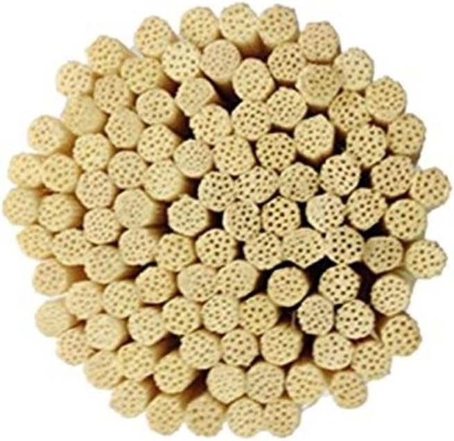 HOSSIAN 100PCS Reed Diffuser Sticks-Natural Rattan Wood Sticks Reed diffusers-Reed Sticks-Replacement for Aroma Fragrance reeds for Essential Oil diffusers Refills (7"*3mm Primary Color) - Image 3