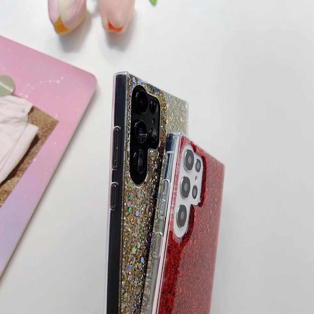 Case for Samsung Galaxy A14 5G Case 6.6''Glitter Bling for Women Girls Sparkle Cover Cute Protective Phone Cases (Blue) - Image 8