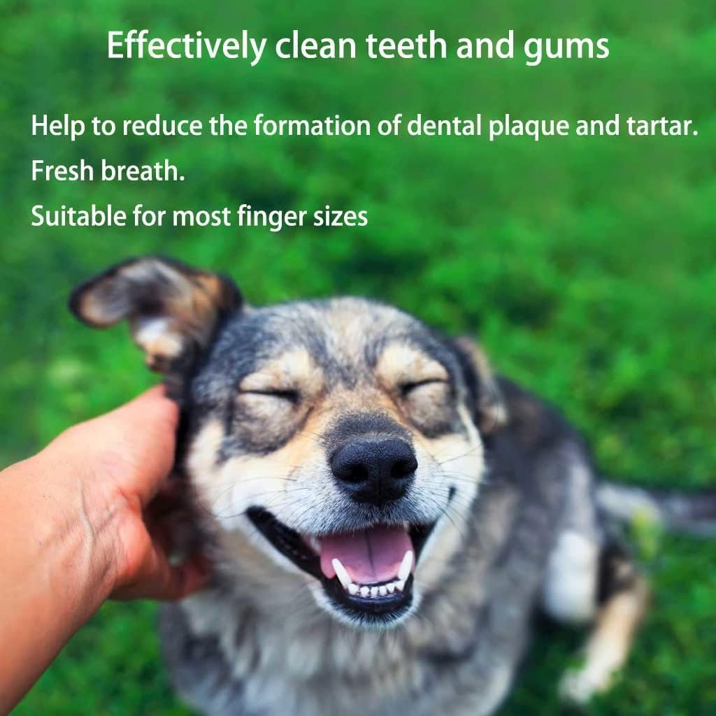 Onewly Dog Tooth Brushing Kit, 40 Count Dog Dental Teeth Cleaning Wipes for Help Wipe Away Plaque&Tartar, Freshen Breath - Pet Oral Cleansing Wipes Pads for Dogs and Cats (Milk Flavor) - Image 8