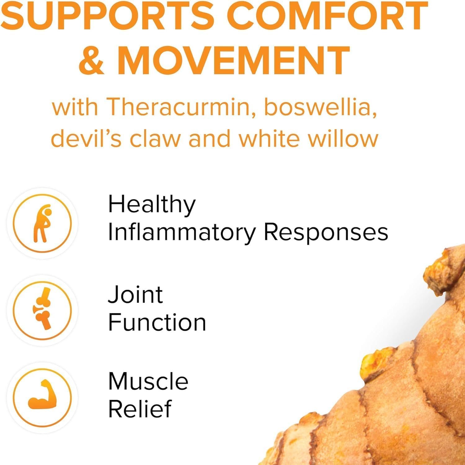 CurcuminRich Joint Curcumizer by Natural Factors, Support Healthy Joints, Heart and Natural Inflammatory Response with White Willow, 60 capsules (30 servings) - Image 6