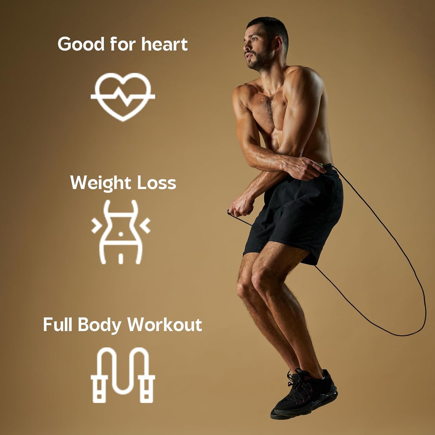 Jump Rope for Fitness Adjustable Rope for Men, Women, and Kids Ideal for Cardio and Training Workouts - Image 3