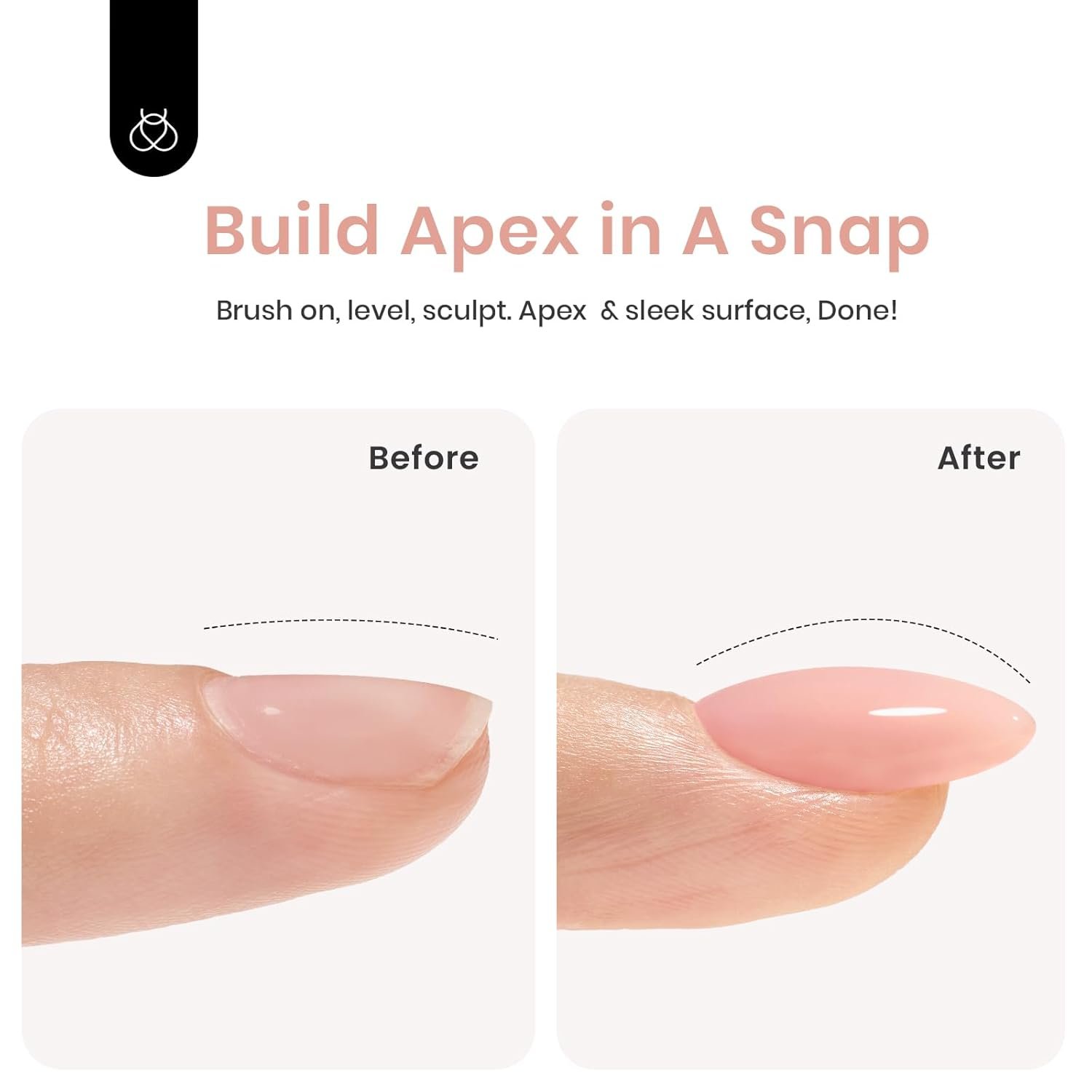 Beetles Builder Gel, 6 Colors 8 in 1 Strengthener Gel Clear Nude Pink Brown Gel Builder for Nails Hard Gel Extension Nail Gel Rhinestone False Nail Tips Glue Nail Art Design Valentines Gift for Women - Image 6