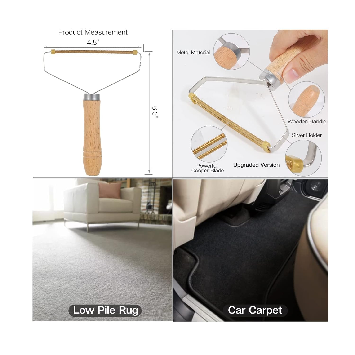 7 in 1 Pet Deshedding Brush Set, Pet Brush Set for Dog and Cat, Dog Grooming Brush Kit, Dog Undercoat Brush Set, Dog Grooming Kit for Long Haired Dogs, Large Dog Accessories for Home - Image 7