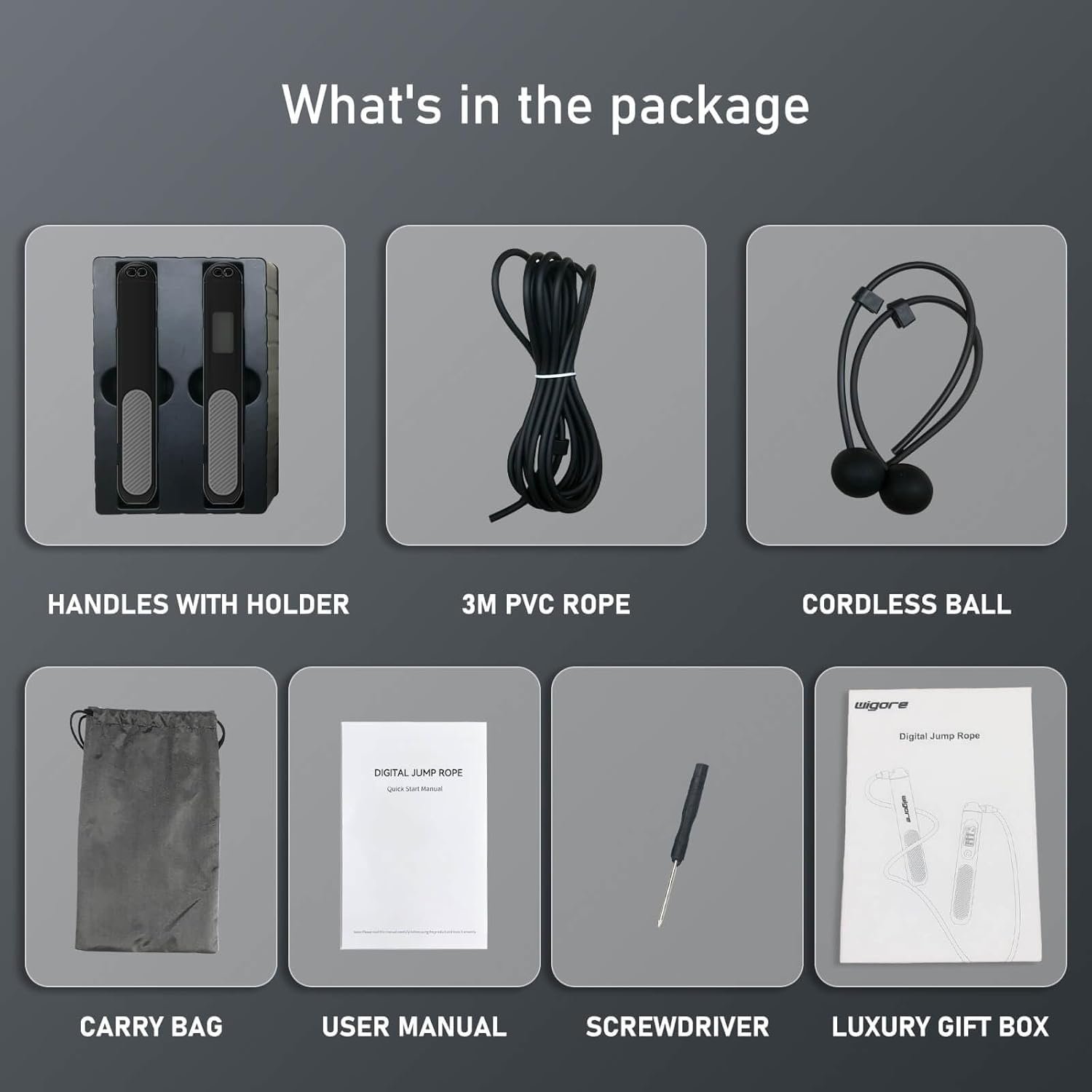 Jump Rope,Ropeless jump ropes weighted with counter for fitness,Home, Indoor or Outdoor exercise use,Workout,Crossfit,Gym,Cordless jump rope for Women,Men, Adults, Kids - Image 6