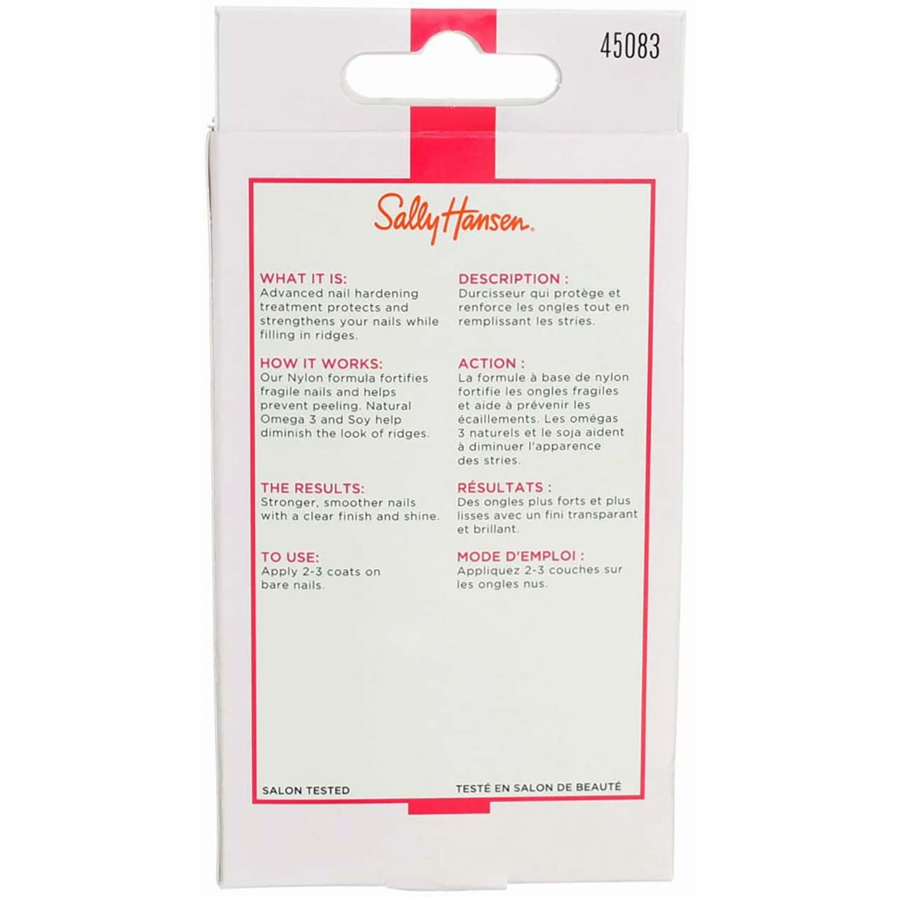 Sally Hansen Advanced Hard As Nails Clear 0.45 Ounce (13.3ml) (3 Pack) - Image 4