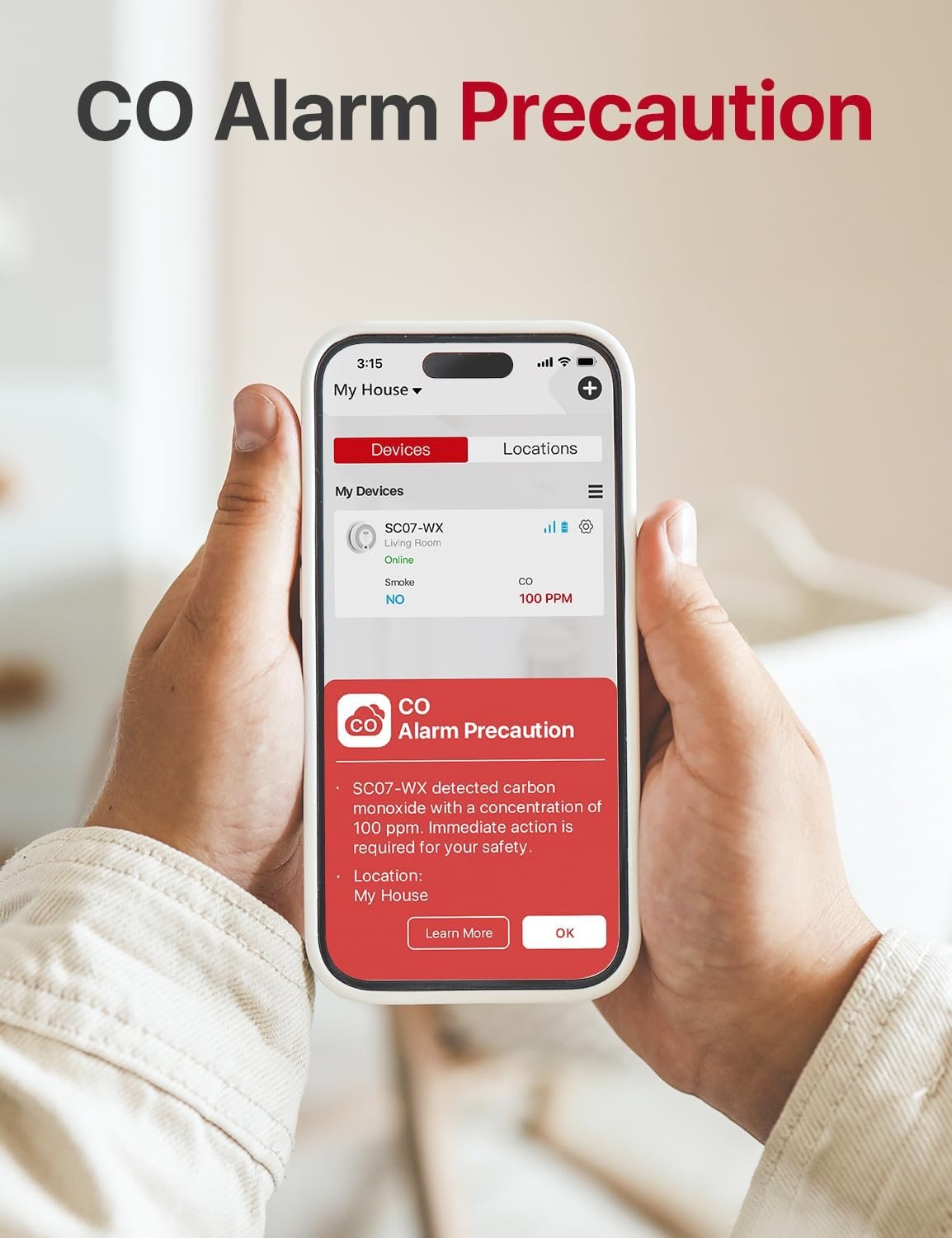 X-Sense Smart Smoke Detector Carbon Monoxide Detector Combo with Replaceable Battery, Wi-Fi Smoke and Carbon Monoxide Detector with Real-Time App Notifications, SC07-WX, 1-Pack - Image 6