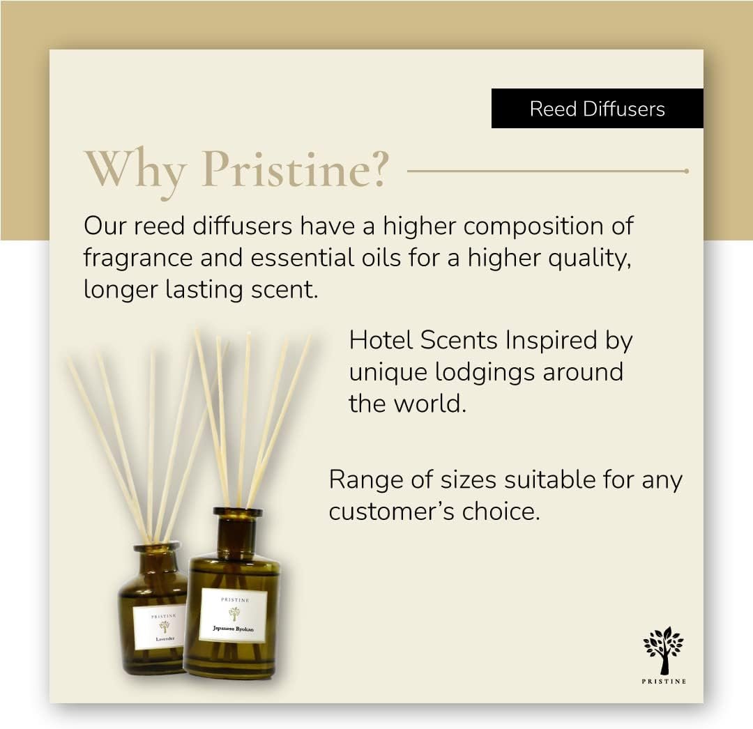 PRISTINE Garden Reed Diffuser Set, Lavender/Lemongrass/Lily & Jasmine, 1.69Oz x 3 Packs Reed Diffuser, Oil Diffuser Sticks, Home Fragrance, Fragrance Diffuser for Home & Office Decor | Fragrance Gift - Image 6