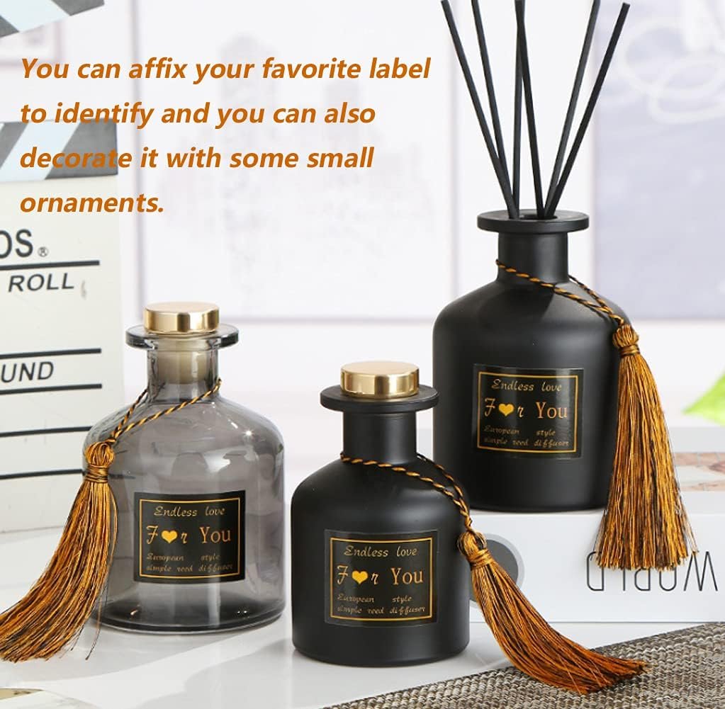 1PCS 150ml/5oz Glass Diffuser Bottle Jars Pot Empty Refillable Exquisite Essential Oils Container for DIY Reed Diffuser Sticks Sets Crafts Decor Essential Oil Diffuser Gift - Image 7