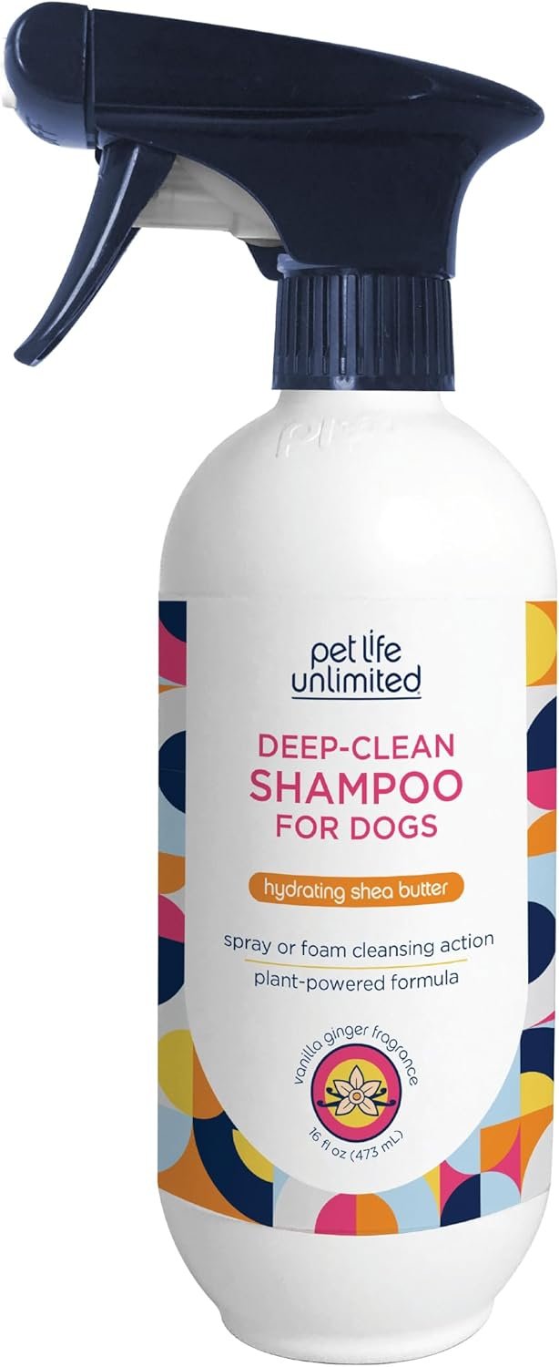 Pet Life Unlimited Dog Shampoo and Conditioner Foaming 2-in-1 Spray - Plant-Based Vanilla Ginger Scented Pet Shampoo & Dog Conditioner Spray - Made in The USA - Two-Way Spray - 16 Ounce (Pack of 1) - Image 2