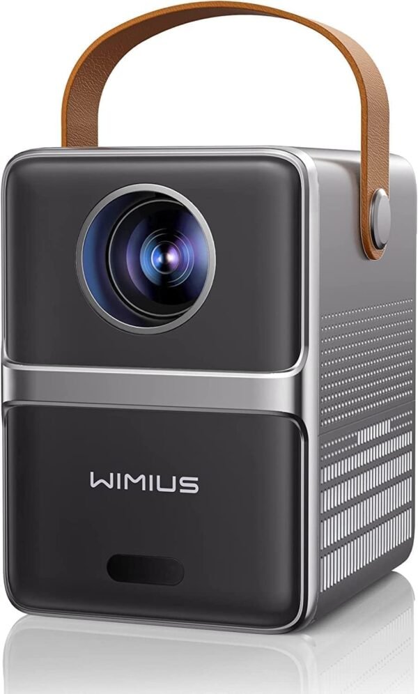 [Electric Focus] Mini Projector with 5GWiFi and Bluetooth, WIMIUS 1080P Outdoor Projector, Portable Movie Projector, 300" Screen, Compatible with iOS/Android/TV Stick/HDMI/PS5 - Image 2