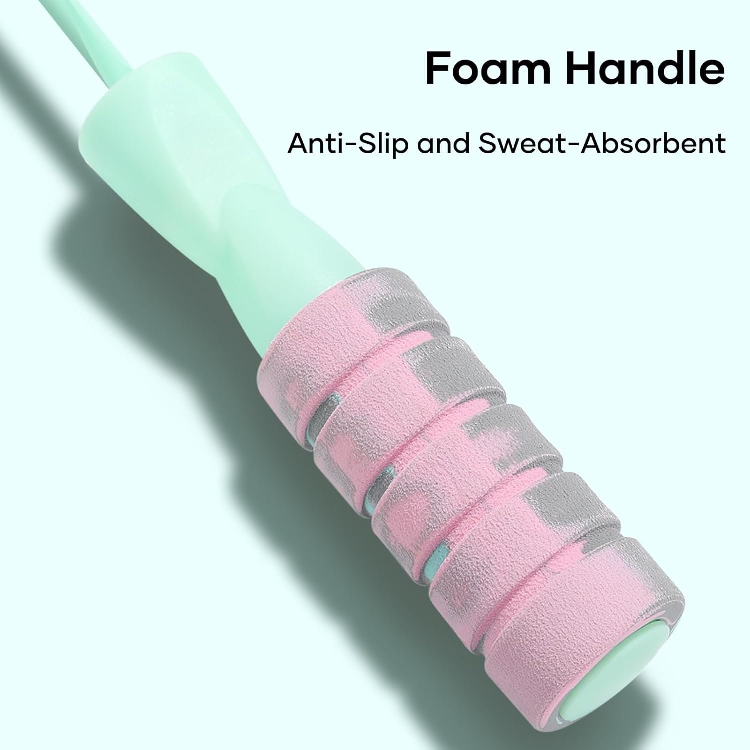 Jump Rope, 2PCS Adjustable Jumping Ropes Cable with Ball Bearings, Skipping Rope Tangle-Free Rapid Speed for Men Women Kids - Image 7